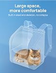 Pecute Bubble Cat Backpack for Kitten and Puppy,Grey | Breathable mesh, clear window, ideal for travel, hiking and outdoor walking