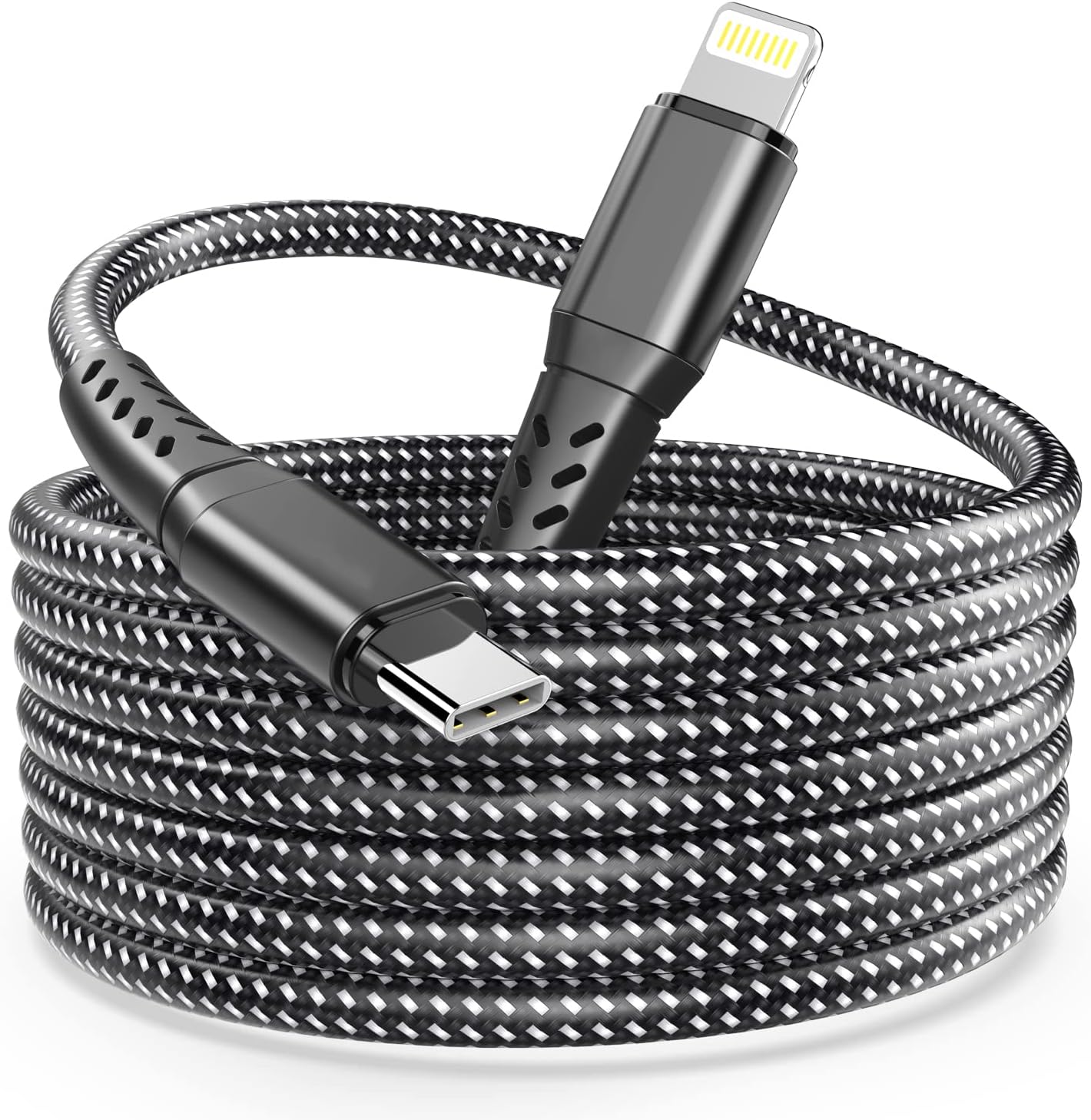 USB C to Lightning Cable 10ft, YEONPHOM MFi Certified Type C to Lightning Cable Extra Long iPhone Charger Cord Power Delivery Fast Charging for iPhone 14 13 12 Pro Max/Mini/11 Pro Max/XS MAX/XR/X/8/SE
