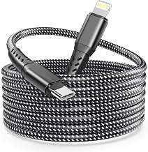 USB C to Lightning Cable 10ft, YEONPHOM MFi Certified Type C to Lightning Cable Extra Long iPhone Charger Cord Power Deliv...