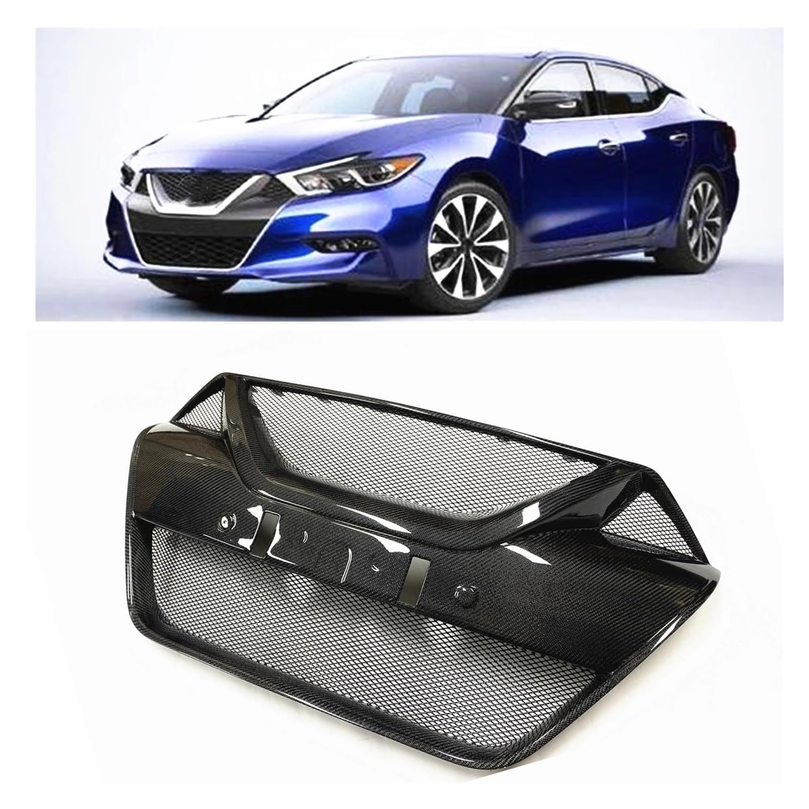 Kit Griglia Paraurti Superiore Cofano Auto Per Maxima 2016-2018 Sinistra Griglia
