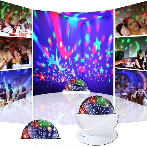 Miniatura 2 de Luces LED para dormitorio, decoración de habitación de Feliz Navidad, proyector de astronauta, proyector de estrellas y proyector de patrón de