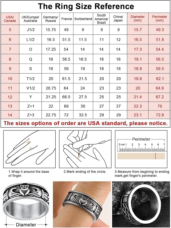 FaithHeart クラダリング 愛用 ステンレススチール/18Kゴールドメッキ レディース メンズ 結婚指輪 カスタマイズ可