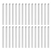 Vista 23 de MECCANIXITY Tuerca de acoplamiento redonda, rosca hembra M4x0.7mm 30mm de rosca, conector de manga redonda para varilla de barra de tubo, tuerca