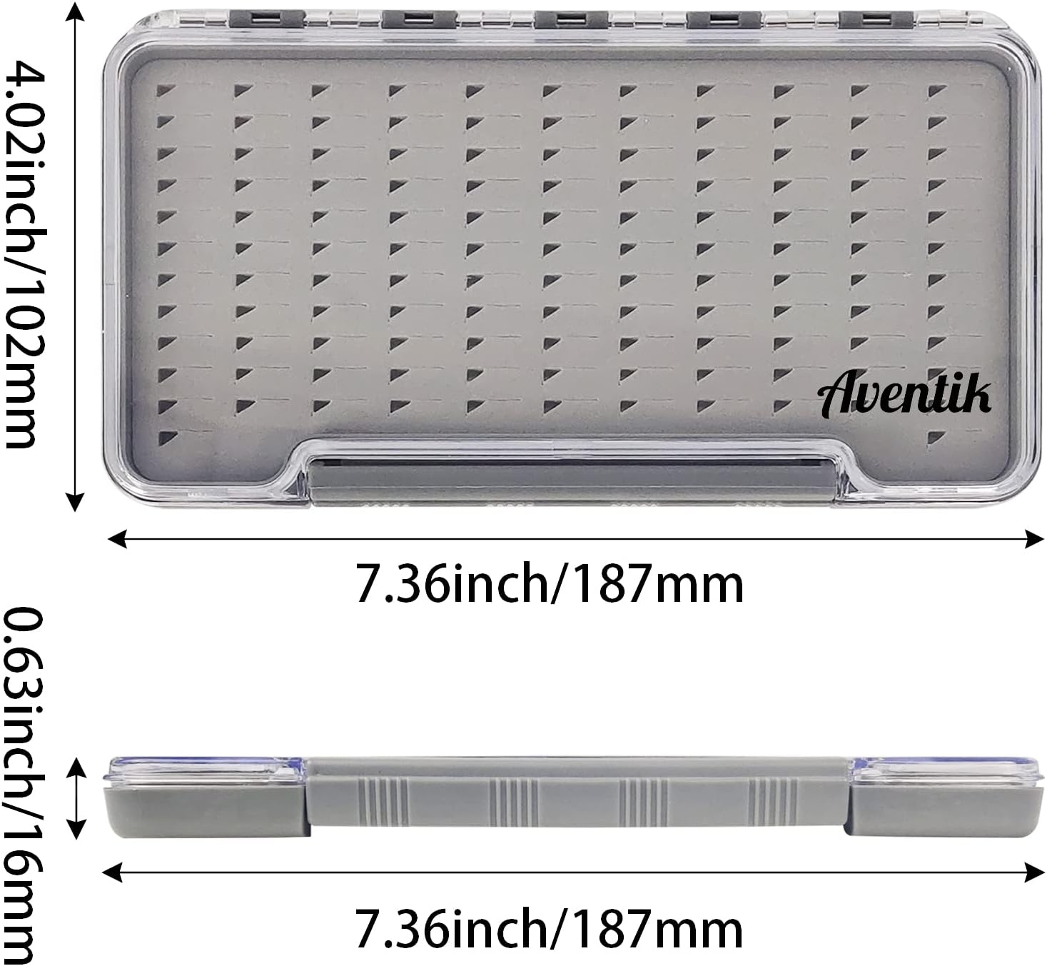 Riverruns Slim Fly Fishing Box, 18 Compartments, Grey, photo 2 of 5