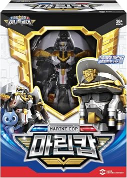 Transforming Robot Season 6 Strongest Police Robot Decorative Object for Display Marine cop