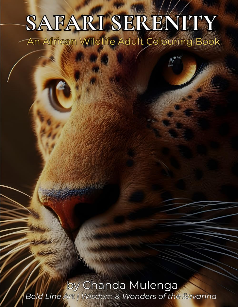 Safari Serenity: An African Wildlife Adult Colouring Book: Mindful Art Inspired By Africa & Thoughtful Proverbs From Her Heart