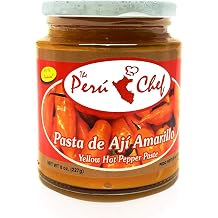 PeruChef Pasta de Aji Amarillo/Yellow Hot Pepper Paste 8oz