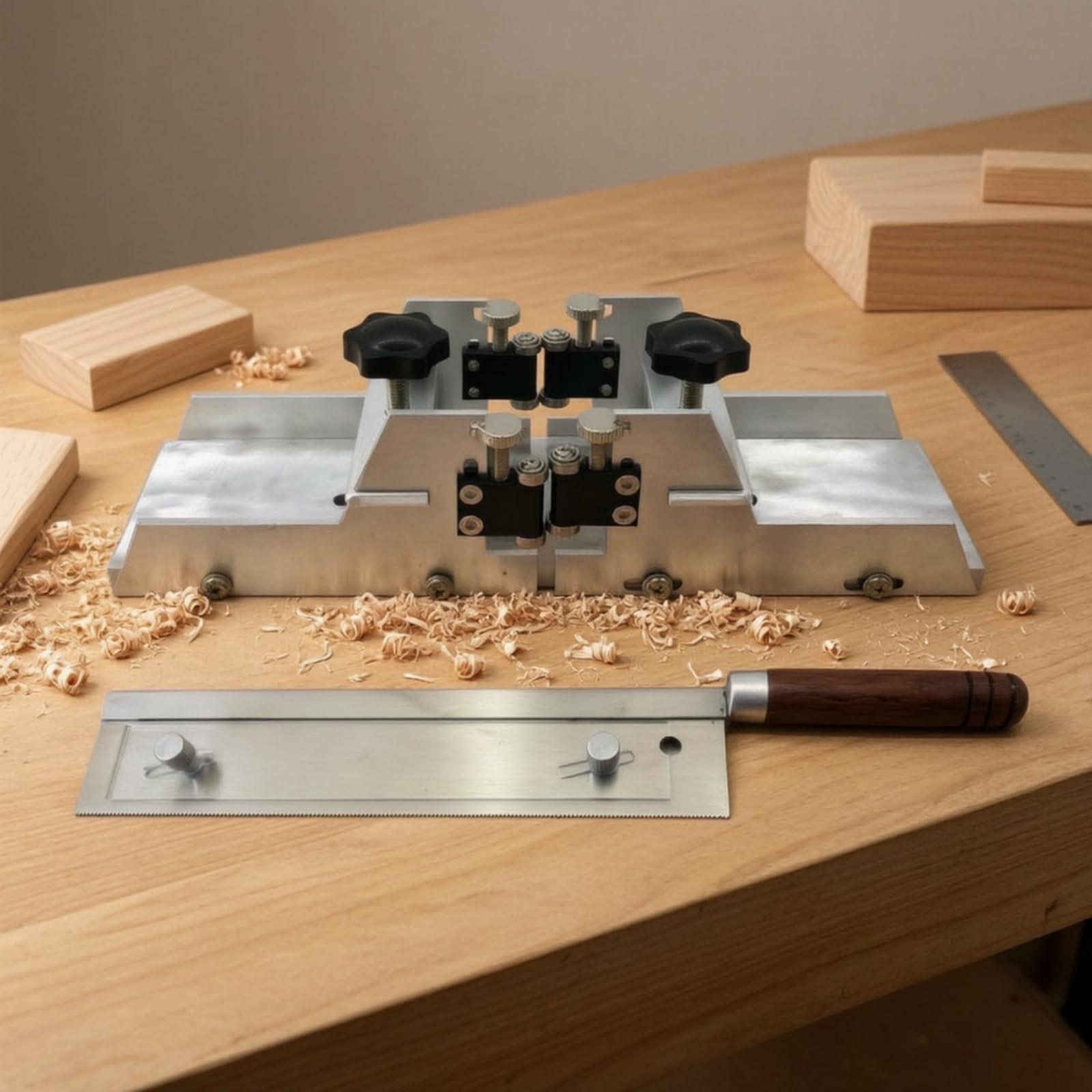 Seghetto da Traforo con Manico in Legno Manuale Seghetto Ergonomico Utensile per Artigiani, Laboratorio