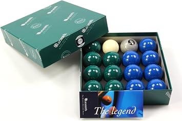 Aramith EXCLUSIVE Premier SILVER 8 BALL Edition GREEN & BLUE Pool Balls