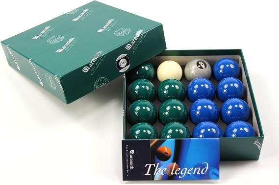 Aramith EXCLUSIVE Premier SILVER 8 BALL Edition GREEN & BLUE Pool Balls