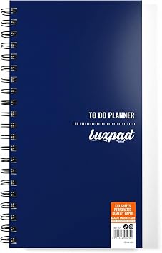 Luxpad 280 x 150mm Things To Do Planner - Printed Template 120 Sheets