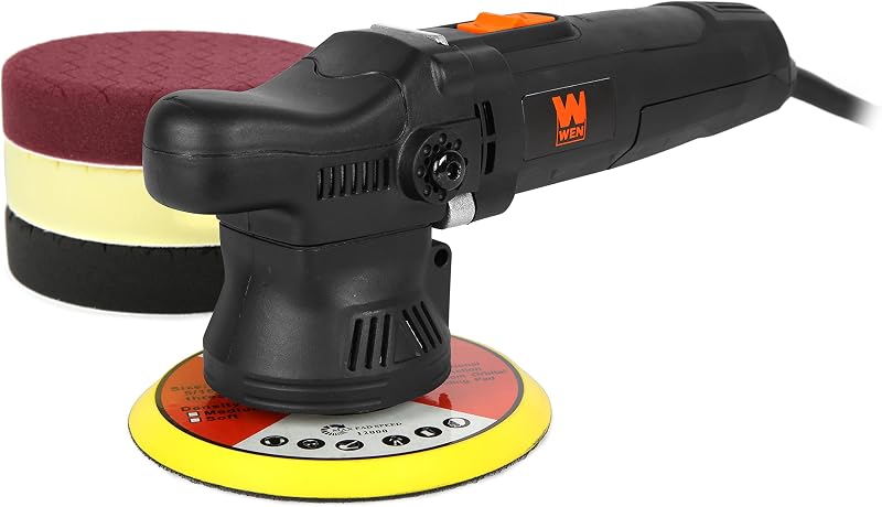 Dual Action Polisher, 6-Inch Professional Grade, 5.5-Amp with 9mm Throw (AA6095)