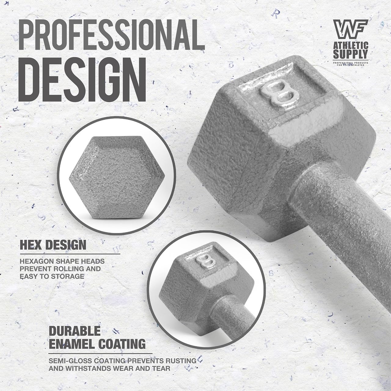 CAPHAUS 5-25 Lb Dumbbell Set with A Frame Storage Rack, Solid Hexagon Free Weights for Women & Men, Cast Iron, Rubber Coated & Color Rack Options Available (Cast Iron Dummbell 150 LBs Set With Black Rack)