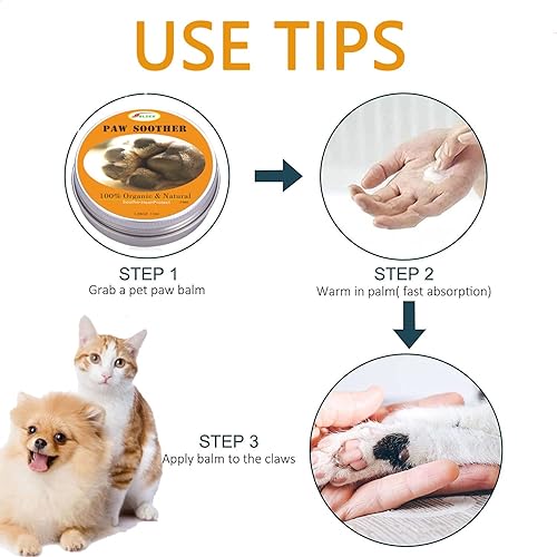 Miniatura 5 de Chupete para patas  Cura las almohadillas secas, agrietadas e irritadas para patas de perro y gato,  Orgánico, ingredientes totalmente naturales