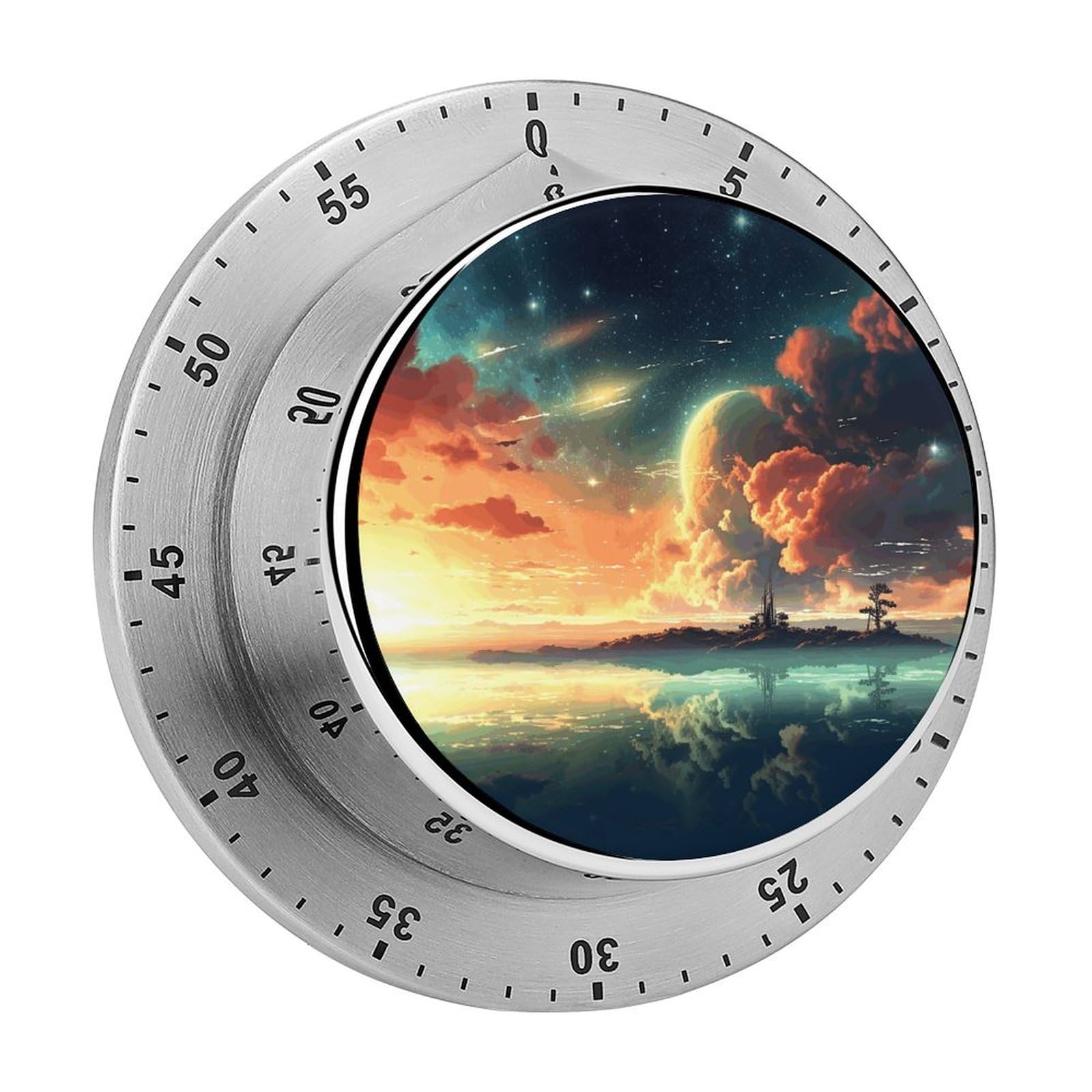 Anime Manual Countdown Timer with Magnetic Base Visual Mechanical Timer for Classroom Home Study and Cooking
