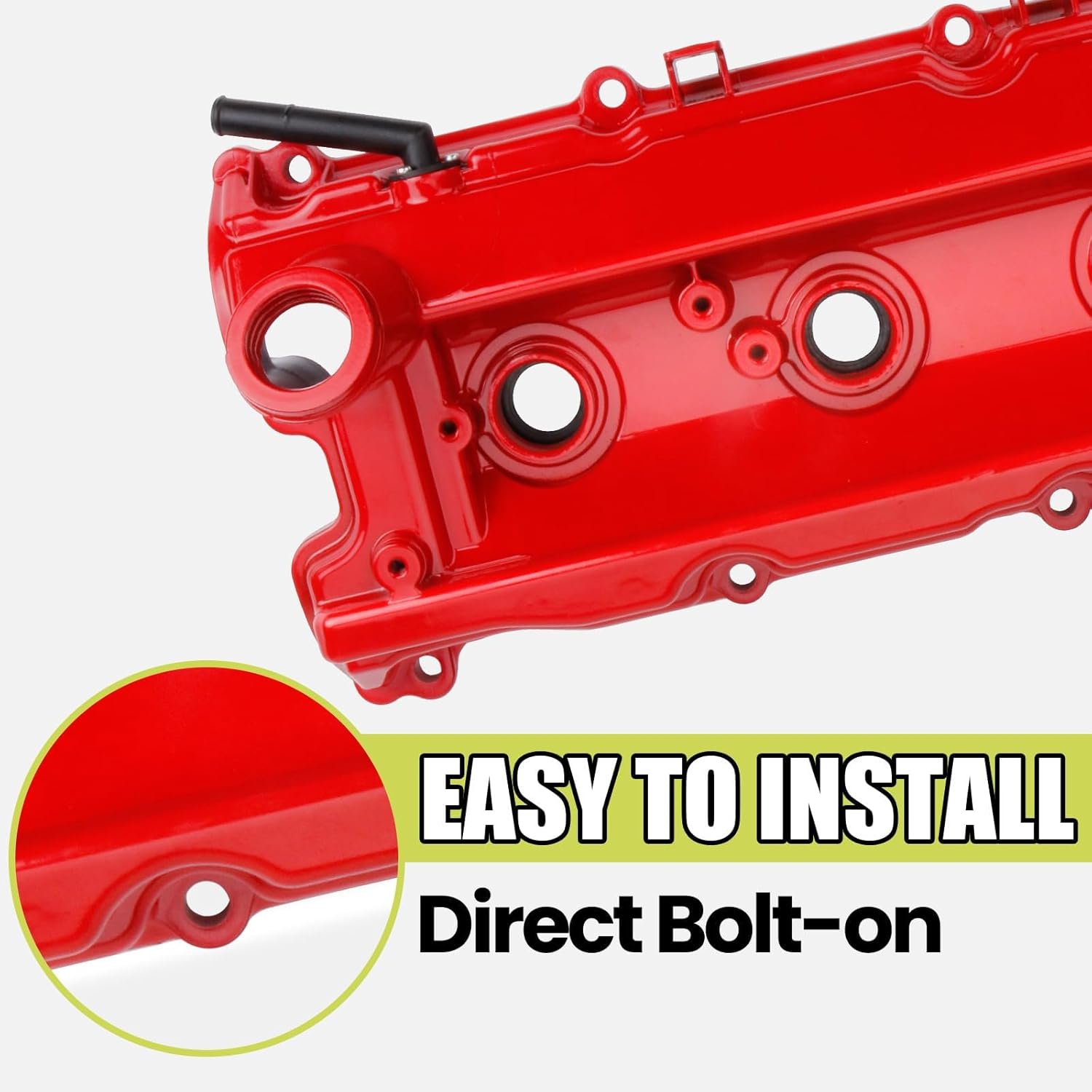 Aluminum Valve Cover Set Compatible with Infiniti FX35 G35 M35 Nissan 350Z 3.5L V6 2003-2008 Replace 13264AM600 13264AM610 036-0009 13270-8J102 13264-AM600 036-0008 13270-8J112