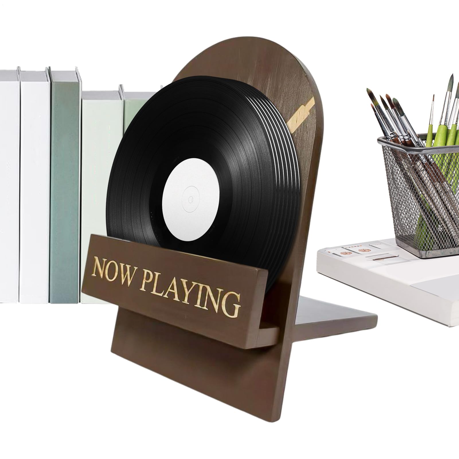 Support pour disques vinyle élégant pour décorer votre salon et organiser vos albums