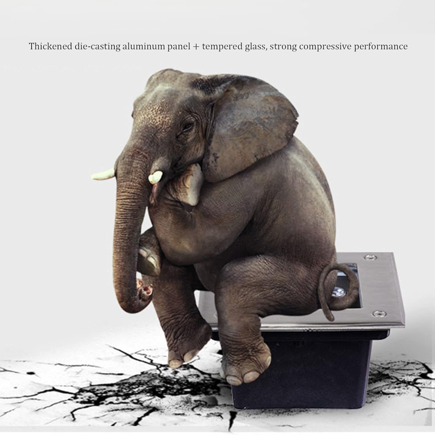 Garden Buried Light Outdoor Led Underground Light Waterproof IP66 Recessed In Ground Lights Square Landscape Lights for Pathway Patio Step Stair Decorative Spotlight