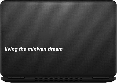 Miniatura 4 de Bargain Max Decals Living The Minivan Dream - Calcomanía para computadora portátil de 8 pulgadas (Blanco)