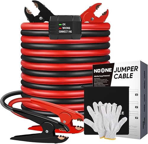 Vista 31 de Glantop®, cable con tenazas para arranque de repuesto universal para Spirit Anker, Powerall, Bolt, Powergo, Jumbl, Eavpower, Brightech (negro y rojo)