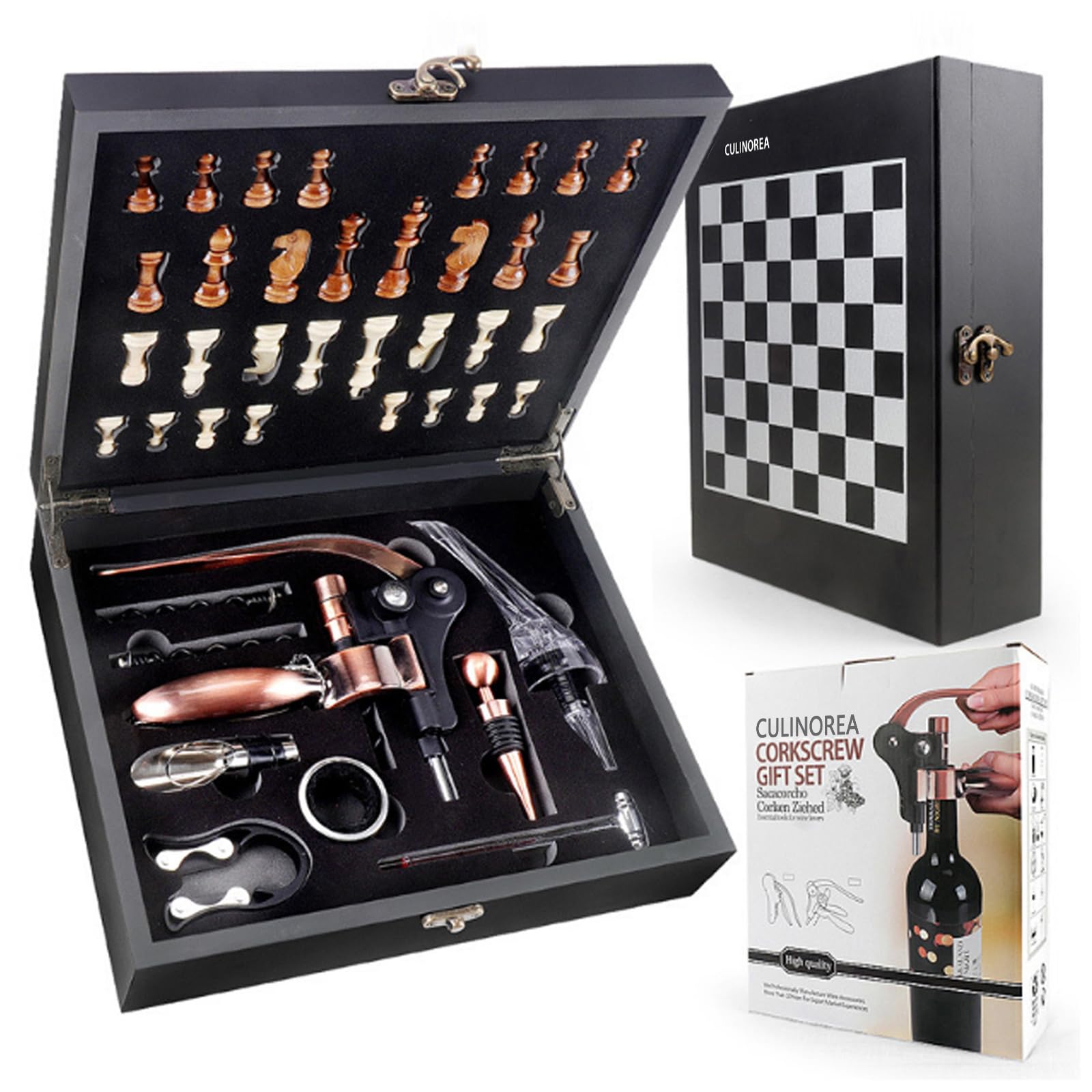 Coffret tire-bouchon complet : le cadeau idéal pour les passionnés d'oenologie