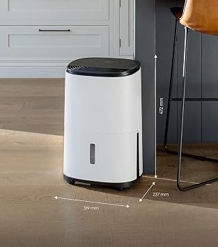 MeacoDry Arete® One 12L dual Dehumidifier & HEPA air purifier for regular sized homes - prevents damp and condensation - ultra-quiet - low energy laundry mode- night mode -