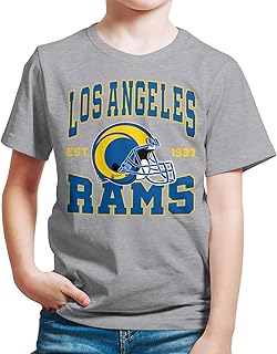 Junk Food Clothing x NFL - Team Helmet - Kids Short Sleeve Fan Shirt for Boys and Girls - Officially Licensed NFL Apparel