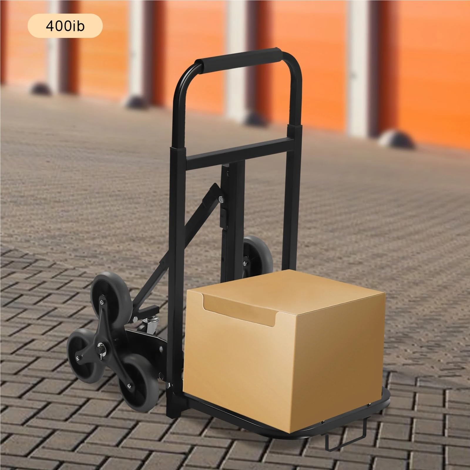 Carrello per carrello a mano pieghevole per carichi pesanti Carrello per arrampicata su scale Para manico telescopico, pieghevole in acciaio
