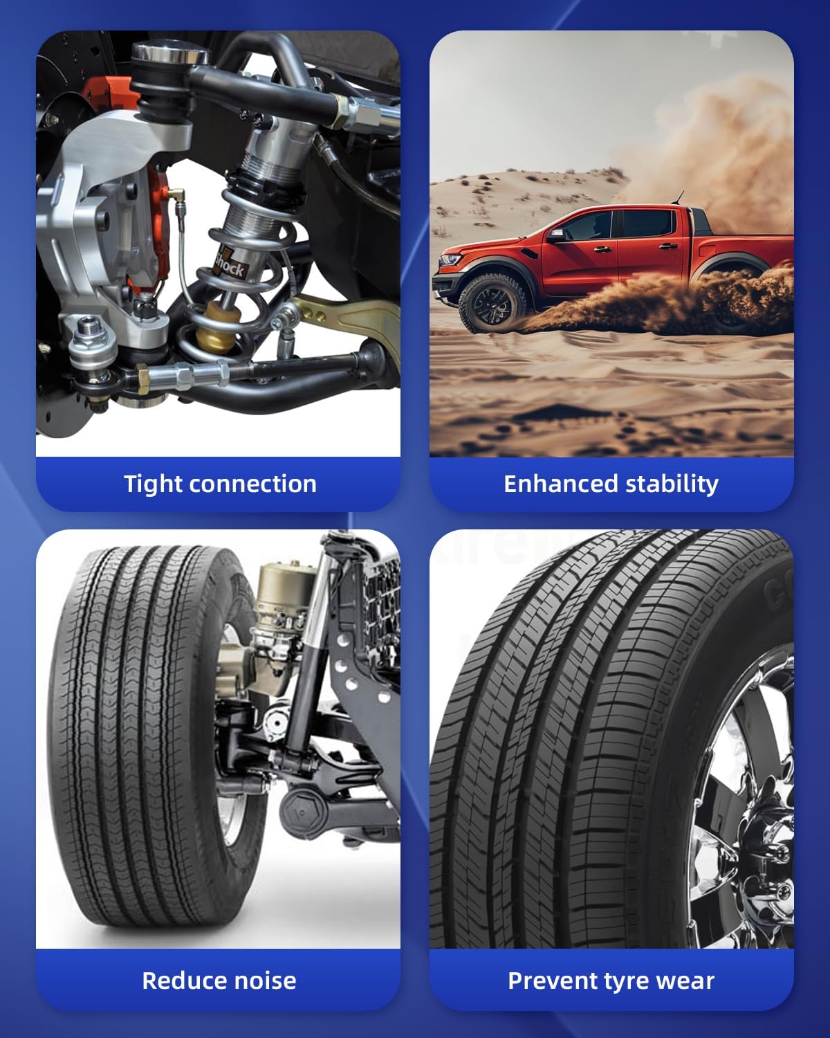 ECCPP - 6PCS Front Inner Outer Tie Rod End Sway Bar Link For 2004-2005 For Chevy Classic 1997-2003 For Chevy For Malibu 1999-2004 For Oldsmobile Alero Cutlass For Pontiac Grand Am Suspension Kit