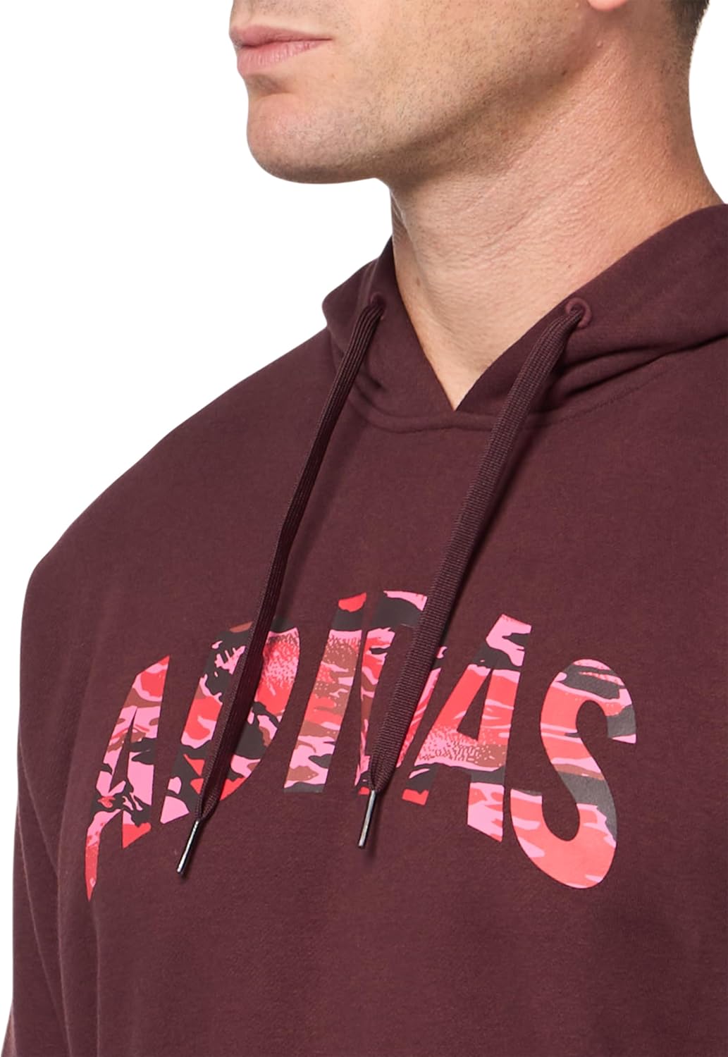 adidas Men's Size Codes Camouflage Linear Graphic Hoodie - Image 6