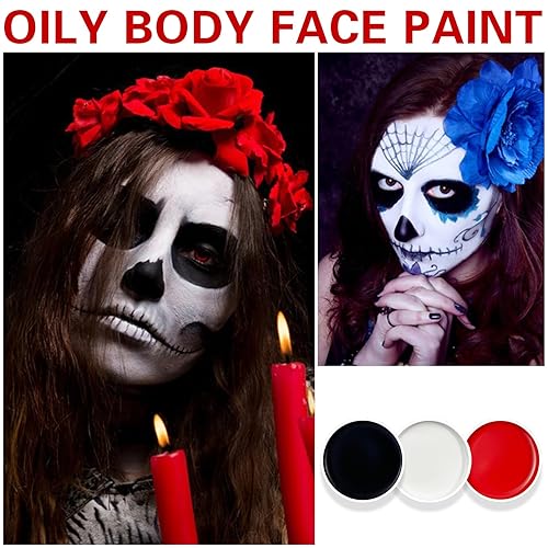 Miniatura 2 de Pintura facial roja para ojos, palo negro, payaso de Halloween, vampiro, cosplay, esenciales, pintura corporal, maquillaje para deportes, béisbol,