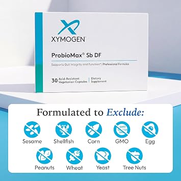XYMOGEN ProbioMax Sb 35B - 35 Billion CFU Probiotic Supplement for Digestive Health Support* - Saccharomyces Boulardii - Vegetarian, Non-GMO & Gluten-Free - 30 Capsules