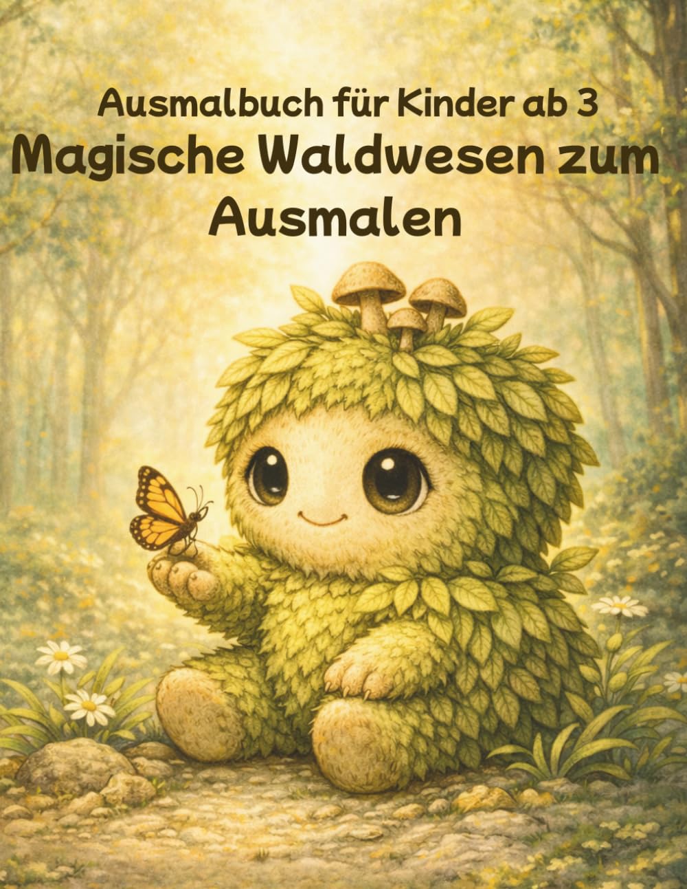 Ausmalbuch für Kinder ab 3: Magische Waldwesen zum Ausmalen (Woodas Wald)