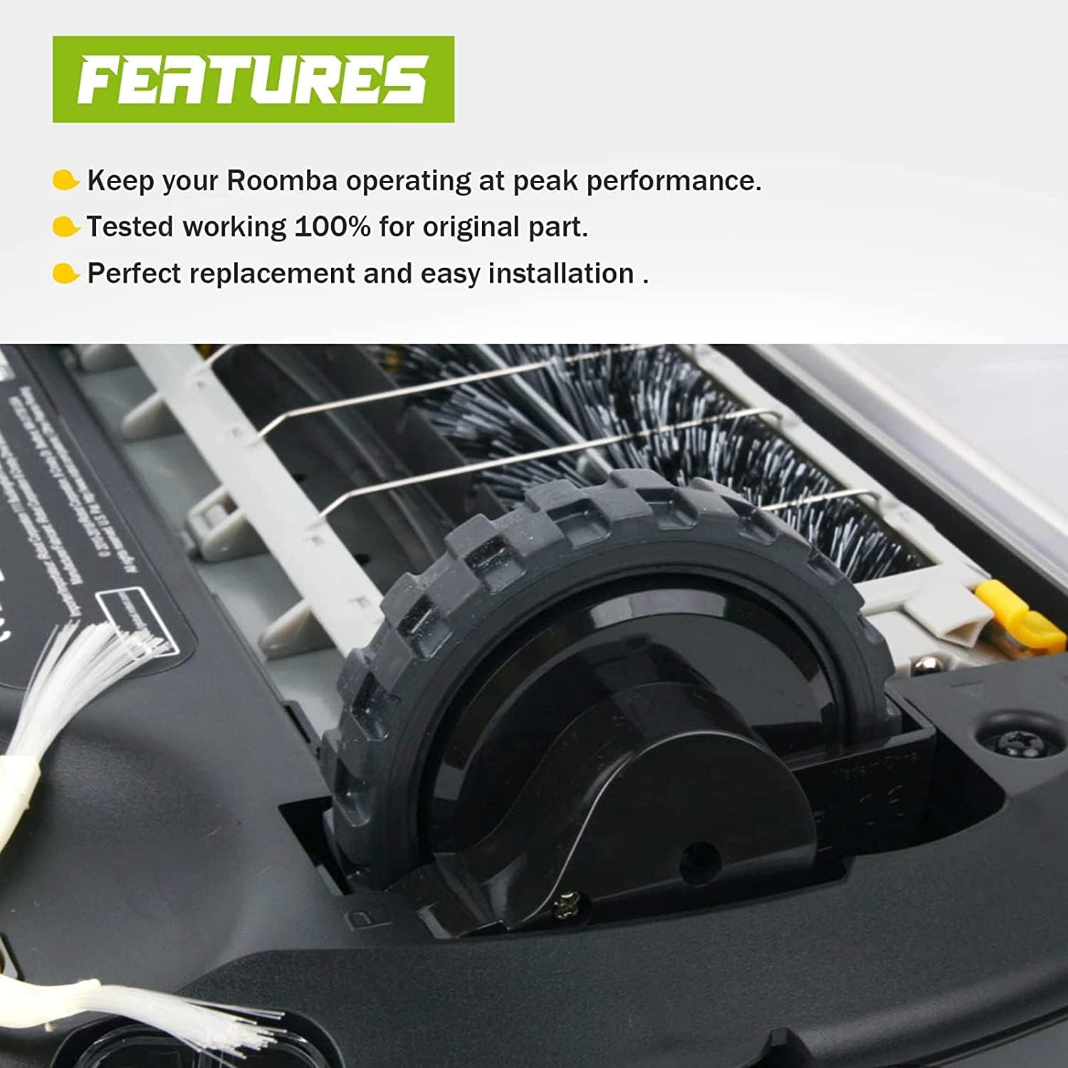 Right Drive Wheel Module Repair Replacement Parts Compatible for IRobot Roomba 800/900 Series 860 861 870 880 890 960 961 980 Robot Vacuum Cleaner Maintenance Accessories (R Drive Wheel Module)