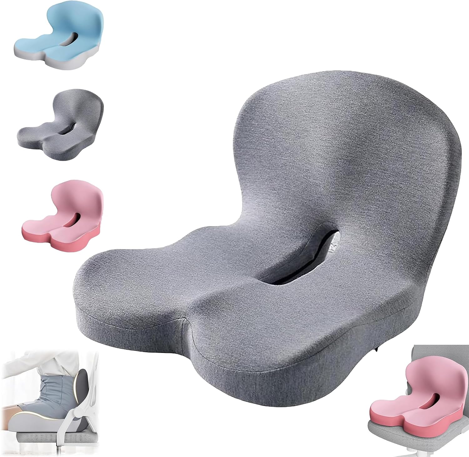 Sitting Support Amazon.com: Celinva Orthopedic Cushion, Instant Relief for Back ...