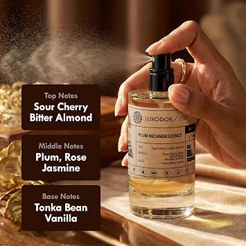 Luxodor Inspired by Lost Cherry 3.4 fl. oz (100ml), Plum Incandescence Eau de Parfum, Unisex Long Lasting Cherry Perfume | Fragrance for Women and Men