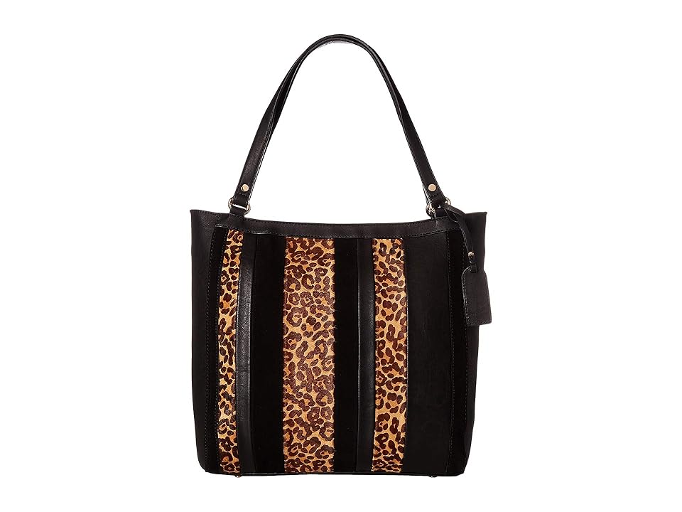 

SOLE / SOCIETY Ragna Tote (Black Leopard) Tote Handbags, Animal print