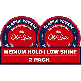 Old Spice Classic Pomade for Men, Medium Hold, Low Shine, Men's Hair Styling, 2.22 Oz Each, Twin Pack