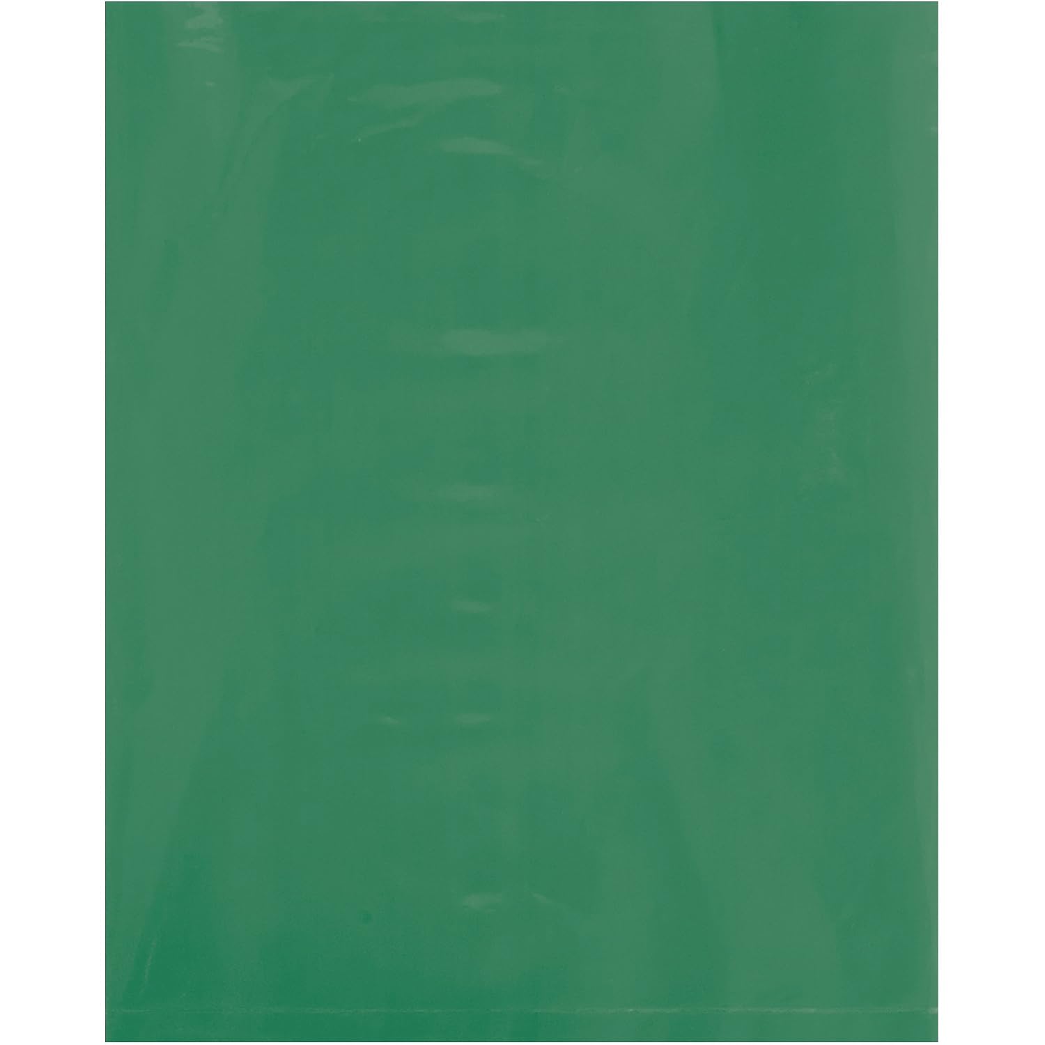 Poly Bag Guy 12" x 15", 2 Mil (1000/Case) Green Flat Open Colored Plastic Poly Bags