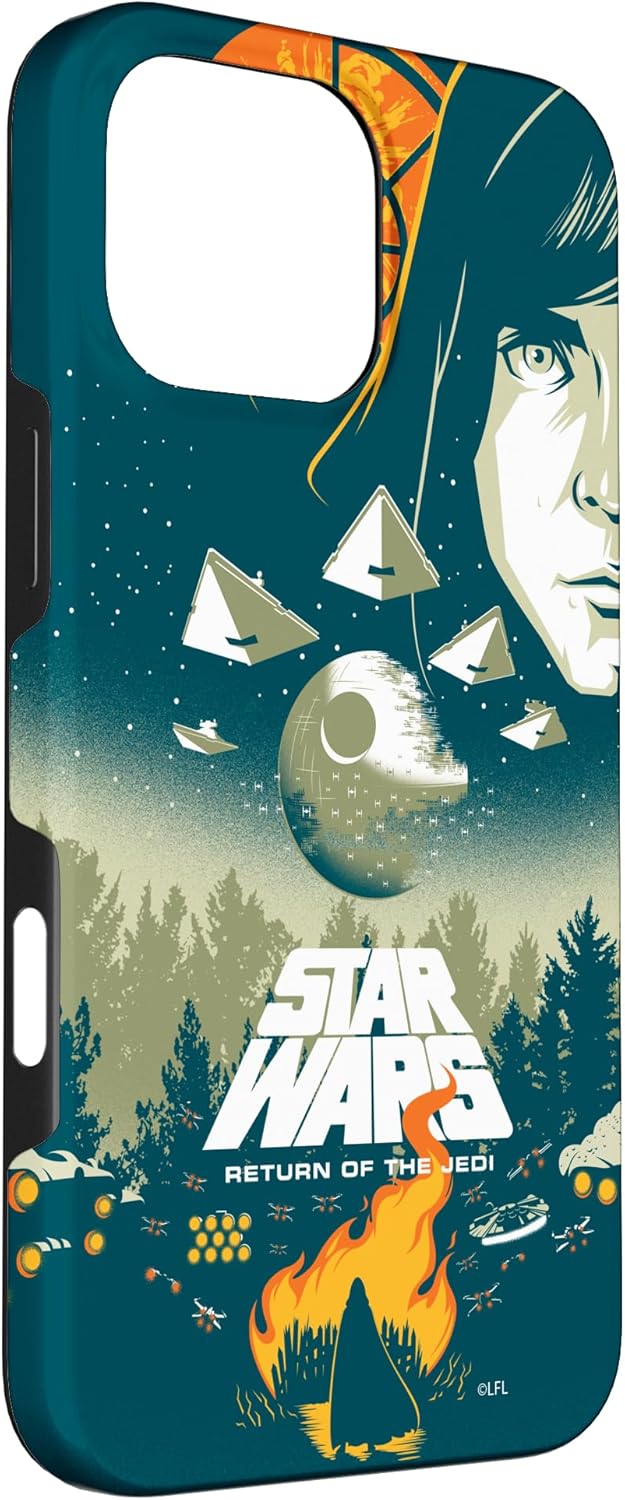 Star Wars Return of the Jedi Illustrated Retro Movie Poster Case for iPhone 16 Pro Max