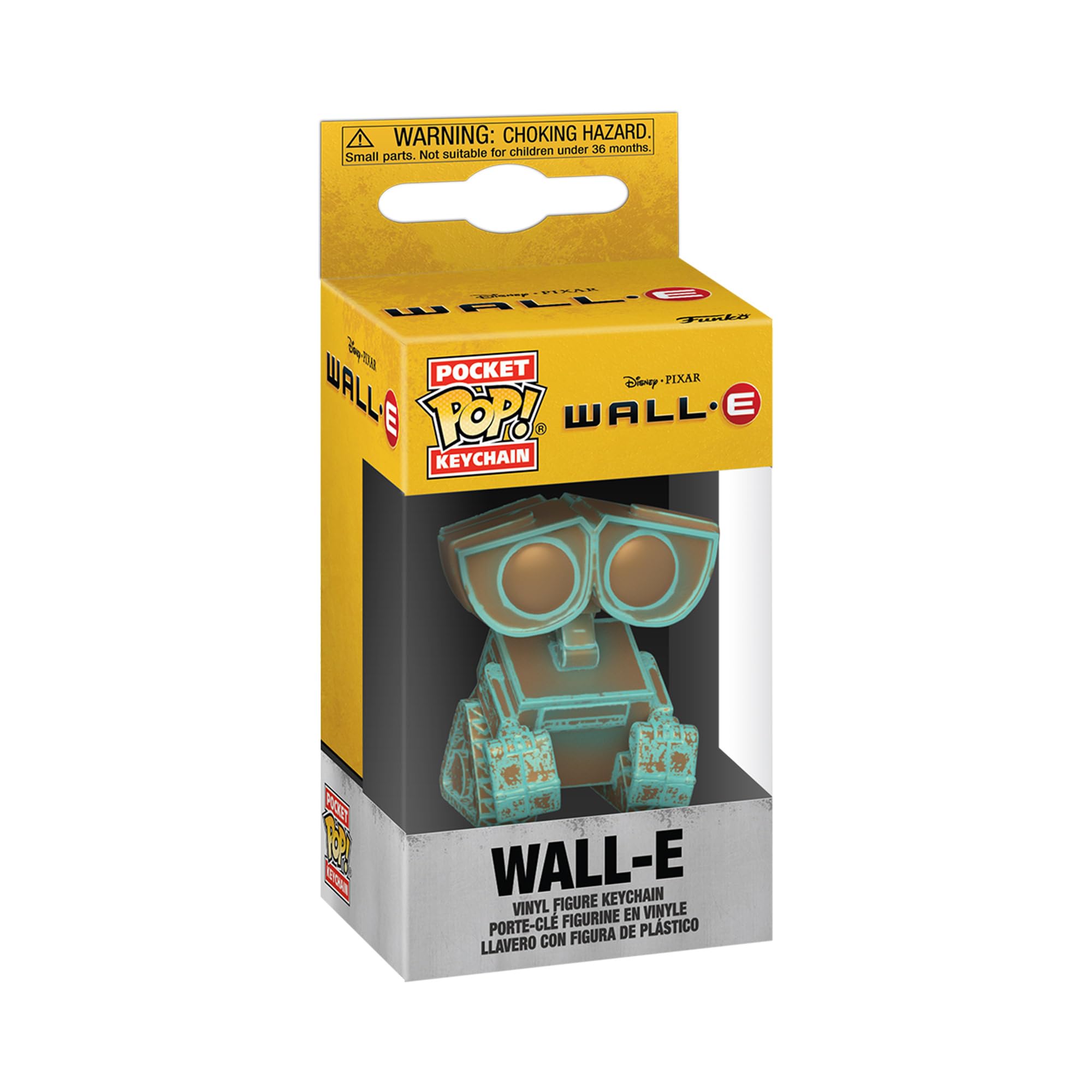 Funko Pop! Keychain: WALL-E, Wall-E, (Patina) Novelty Keyring, Collectable Mini Figure, Stocking Filler, Gift Idea - Image 2