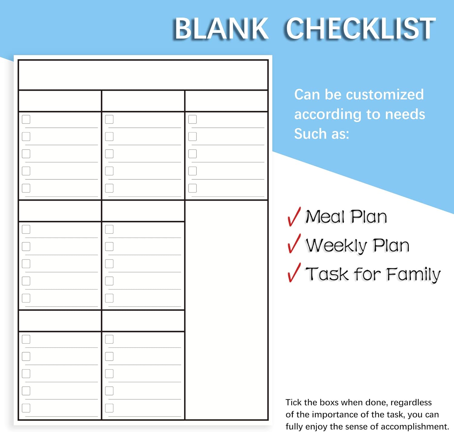 LUCYCAZ Weekly Dry Erase Board, 16" x 12" Magnetic Dry Erase Board for Wall, Hanging Double-Sided to Do List Whiteboard, Small Weekly Planning Board for School, Home, Office