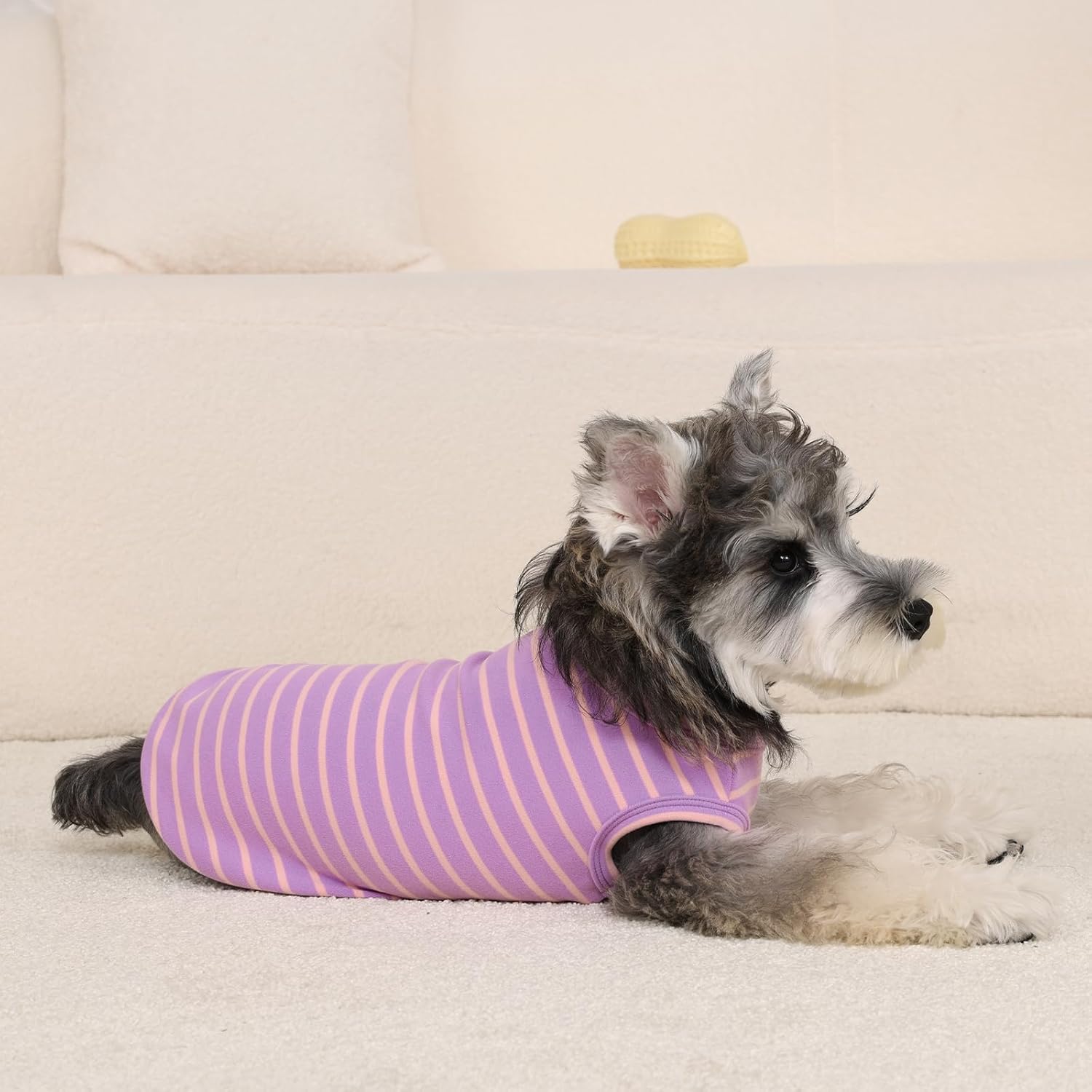 3 Pack Dog Fleece Sweaters -Pink-L,Classic Striped Pullover | Soft Warm Dachshund Clothes,Stretchy Lightweight Sweatshirt for Winter Walking,Park Trips