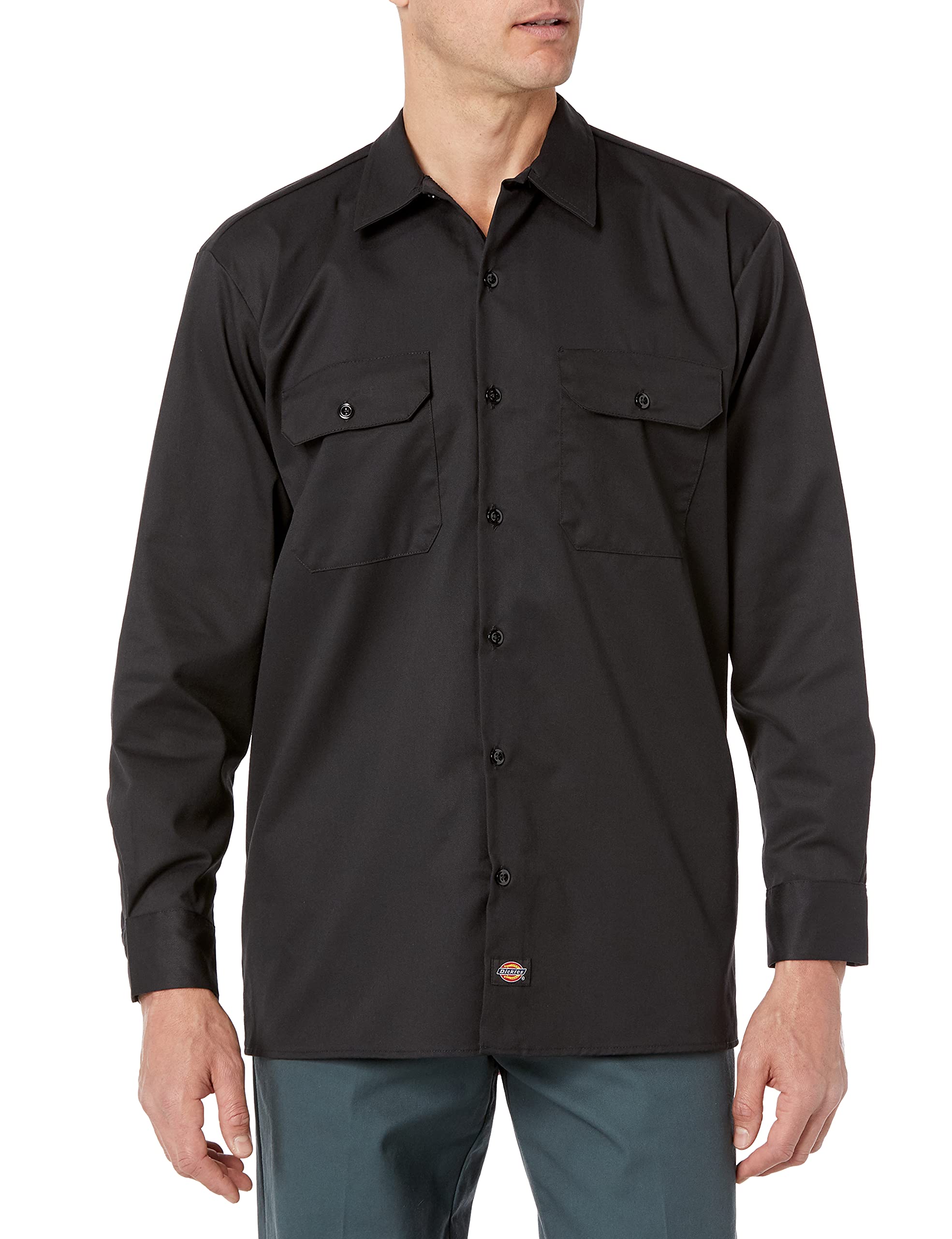 Buy Dickies Men's FLEX Cooling Twill Long Sleeve Work Shirt Work