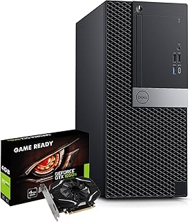 Dell OptiPlex Gaming Tower PC Computer - Hexa Core i5 8500 8th Gen Processor Up to 4.10GHz - GeForce GTX 1050 Ti 4GB DDR6-16GB DDR4 RAM 1TB M.2 NVME SSD- Windows 11 Pro - WiFi - HDMI (Renewed)