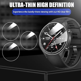 Lamshaw MDV106 Watch Screen Protector, [3 Pack] 9H Tempered Glass Screen Protector Film Compatible for Casio MDV106 Watch (3 Pack)
