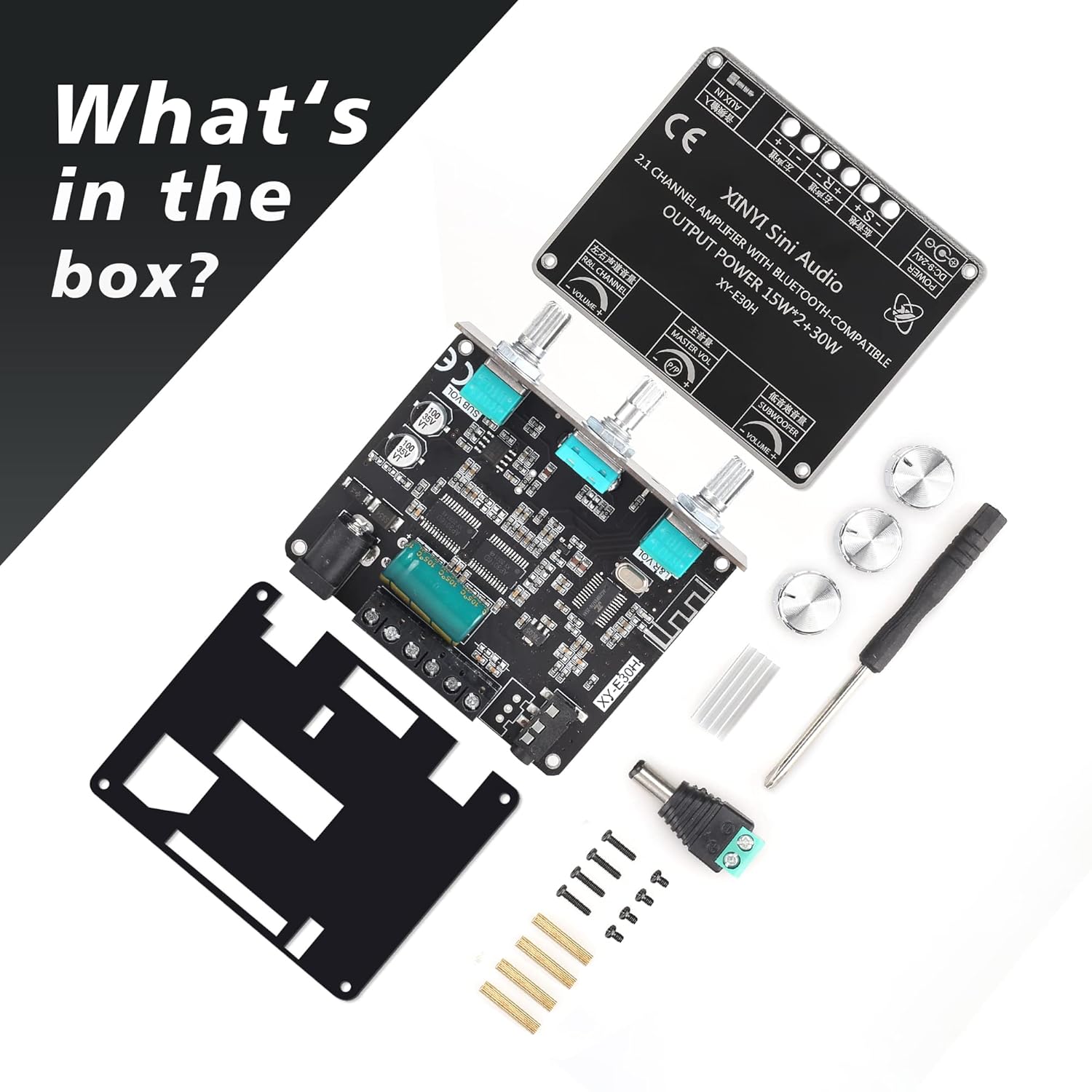 Buy E30H 2.1 Channel Bluetooth Power Amplifier Board 15W*2+30W Support