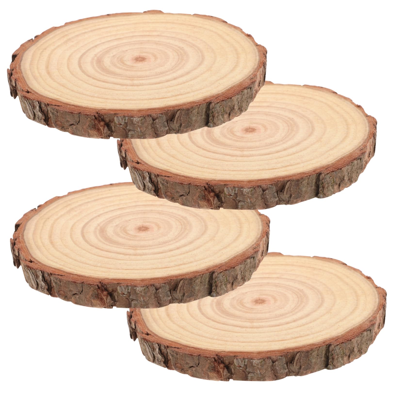 Tofficu 12stücke Unbearbeitete Holzscheiben Für Bastelarbeiten Runde Holzstücke Malen Und Dekorieren Natürliche Holzornamente Für Hochzeiten Partys Und Wohnkultur