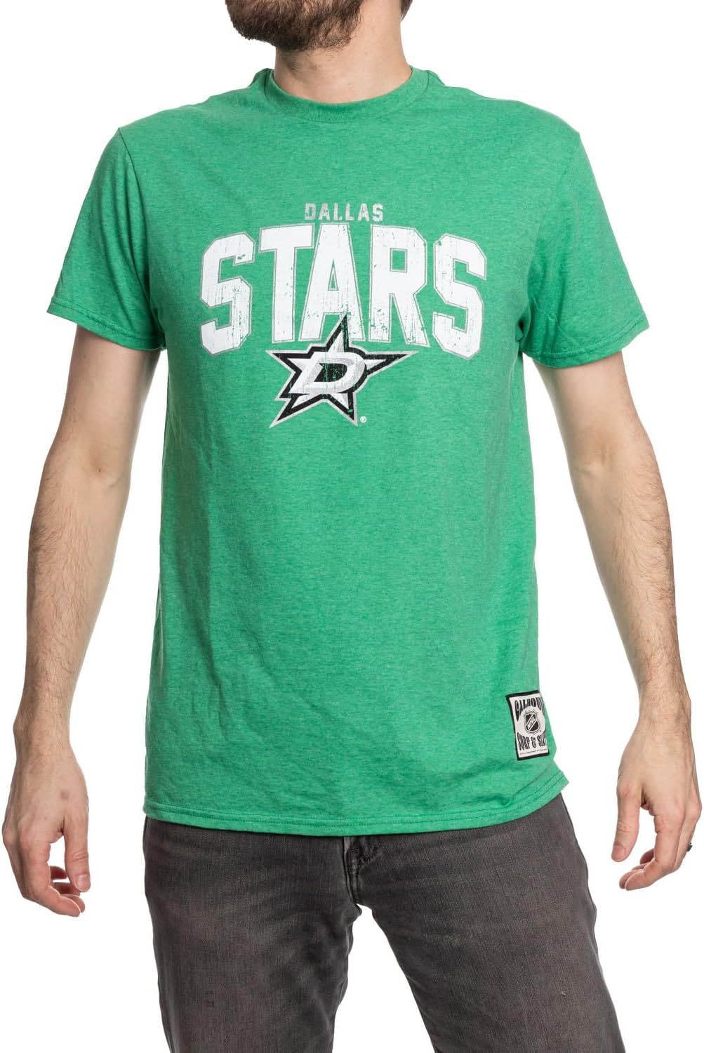 Calhoun NHL Surf & Skate Mens Vintage Style Distressed Heather Tone Rustic T-Shirt