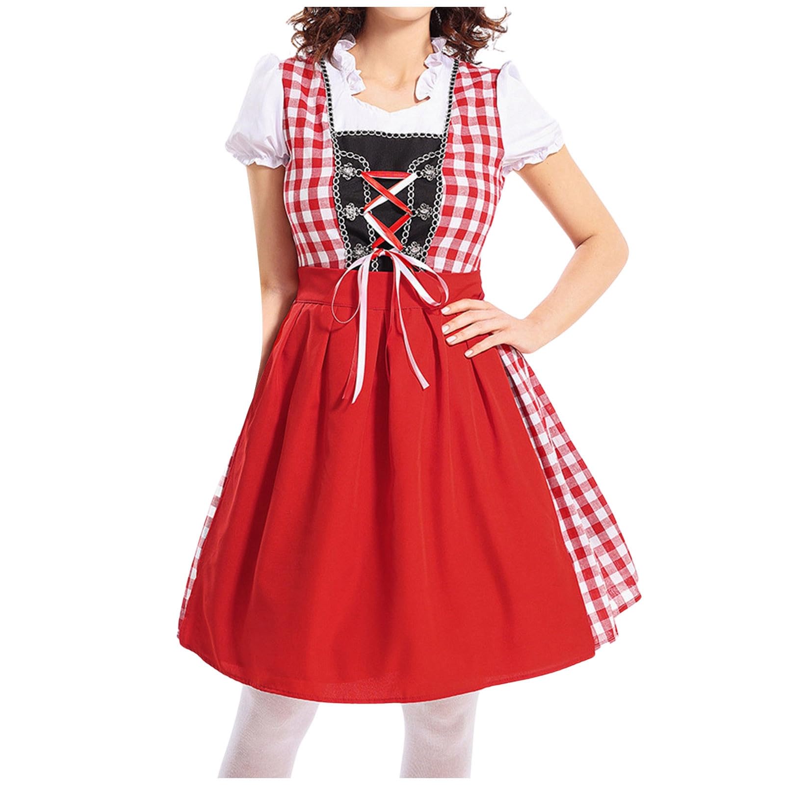 Generisch 2026 Bayerische Nationaltracht Rot Kariert Oktoberfest
